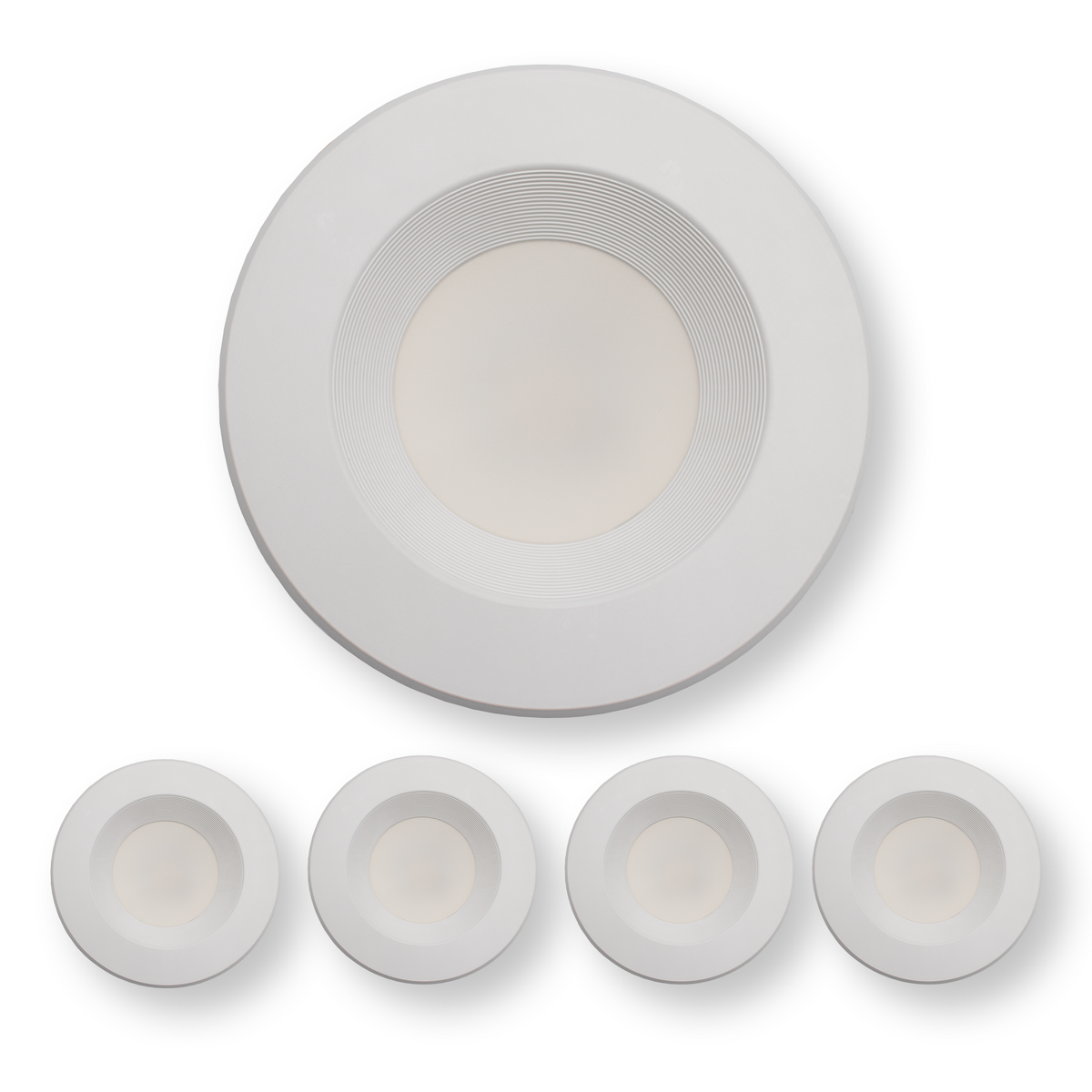 5/6 Inch Recessed Lighting Trim LED Disk Light 13W - 3000K,4000K,5000K - 950Lumens (2 Pack, 4 Pack, 6 Pack, 8 Pack)