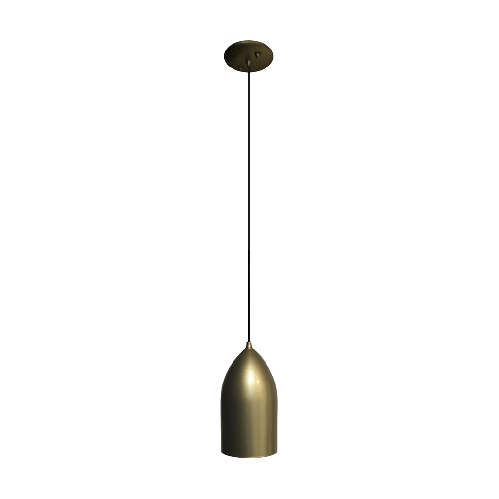 Bullet shaped pendant light gold - Vivio Lighting