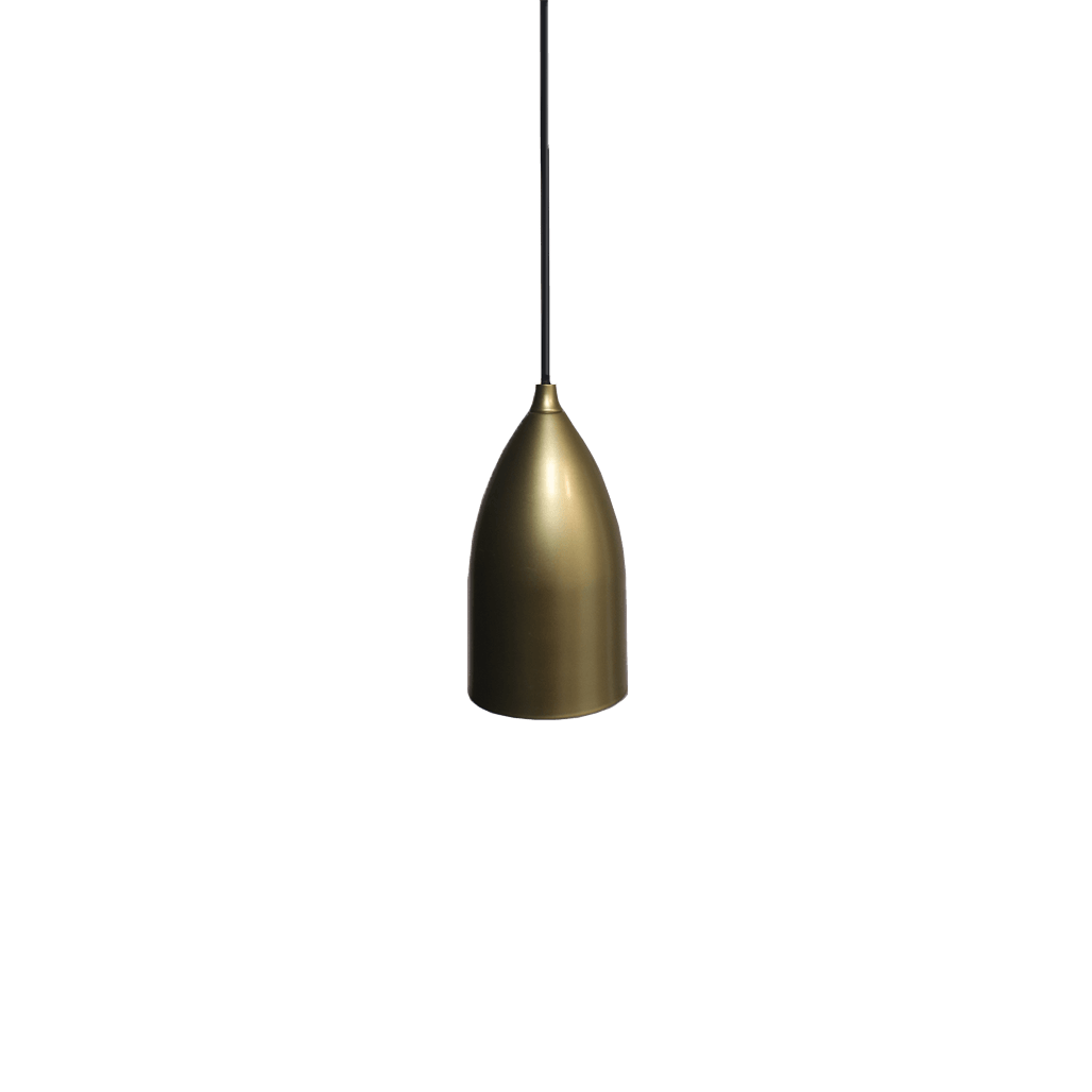 Bullet shaped mini pendant light gold - Vivio Lighting