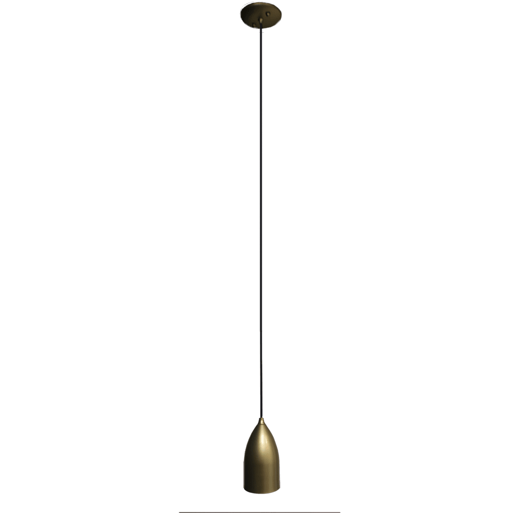 Bullet shaped mini pendant light gold - Vivio Lighting