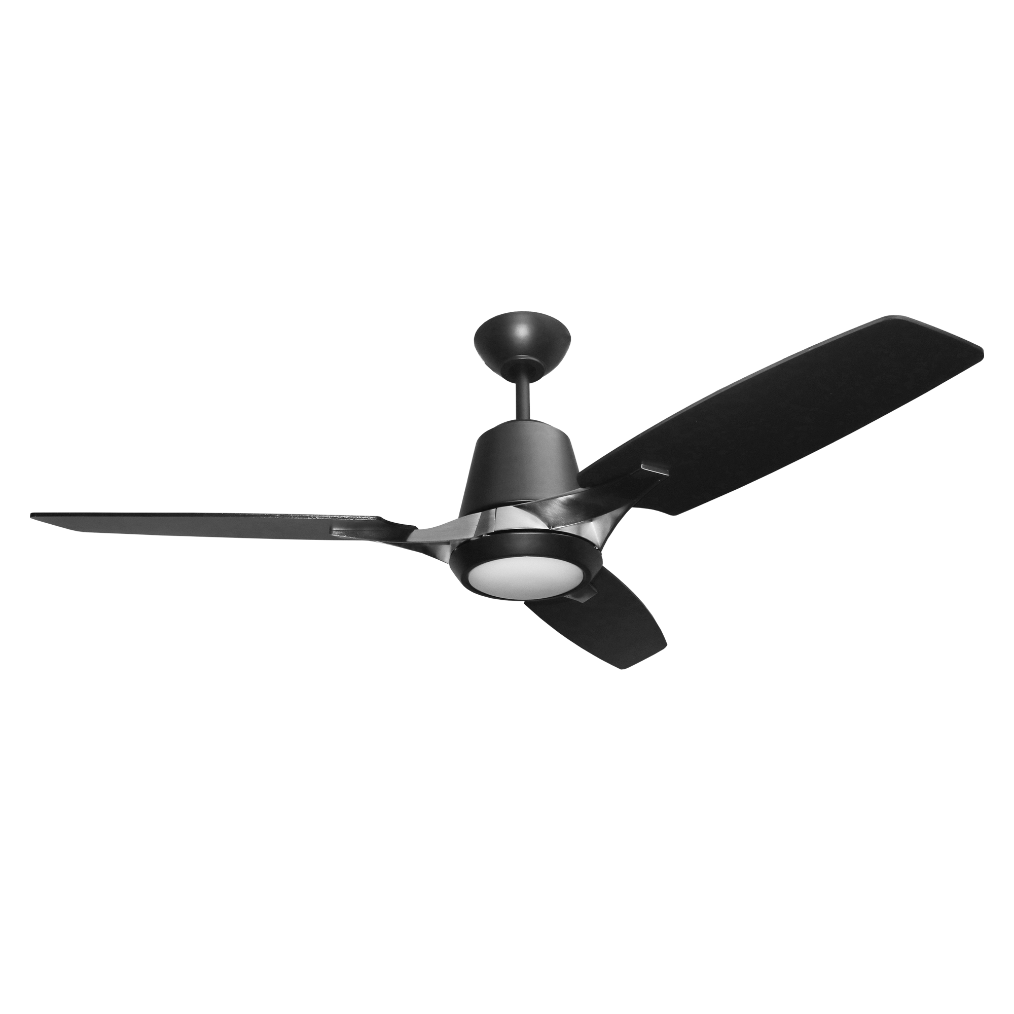 Modern black ceiling fan with lights 3 blade - Vivio Lighting