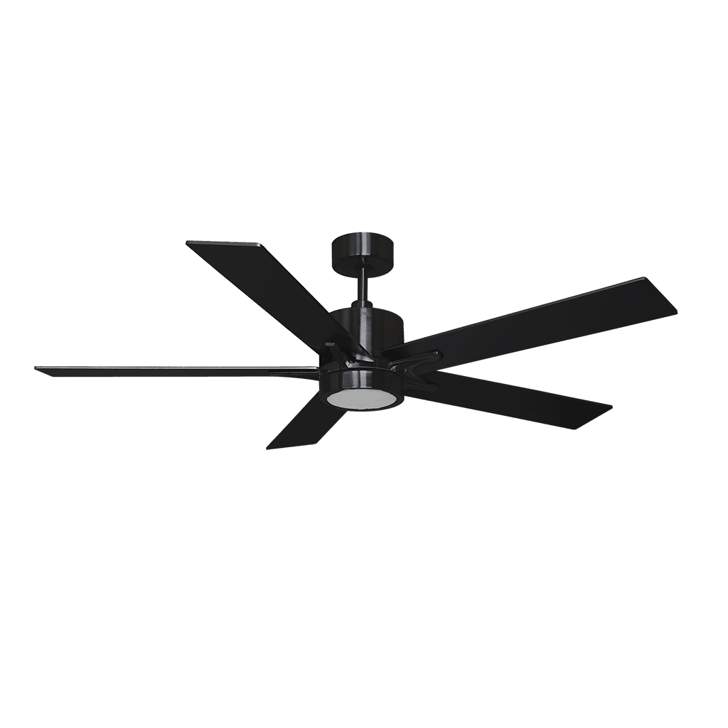 5 Blade 52&quot; Standard Ceiling Fan with LED Light and Wall Control - Vivio Lighting