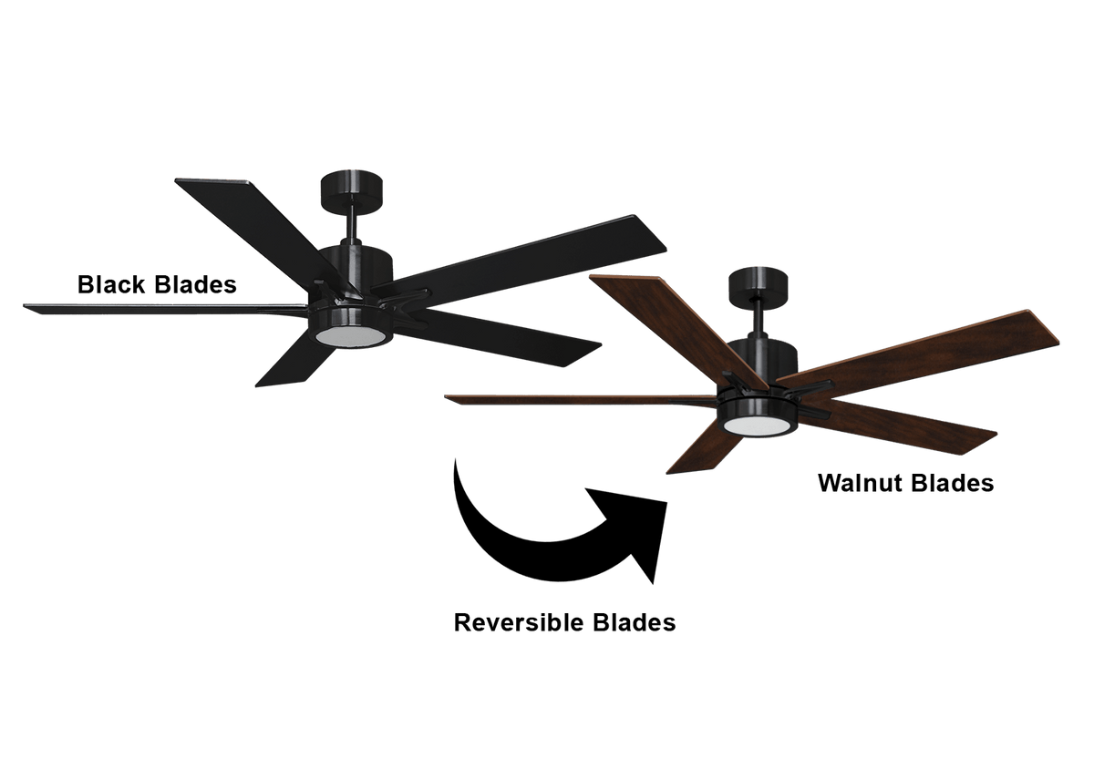 Reversible blades for farmhouse ceiling fans