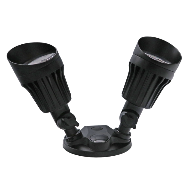 Adjustable black led outdoor security lights