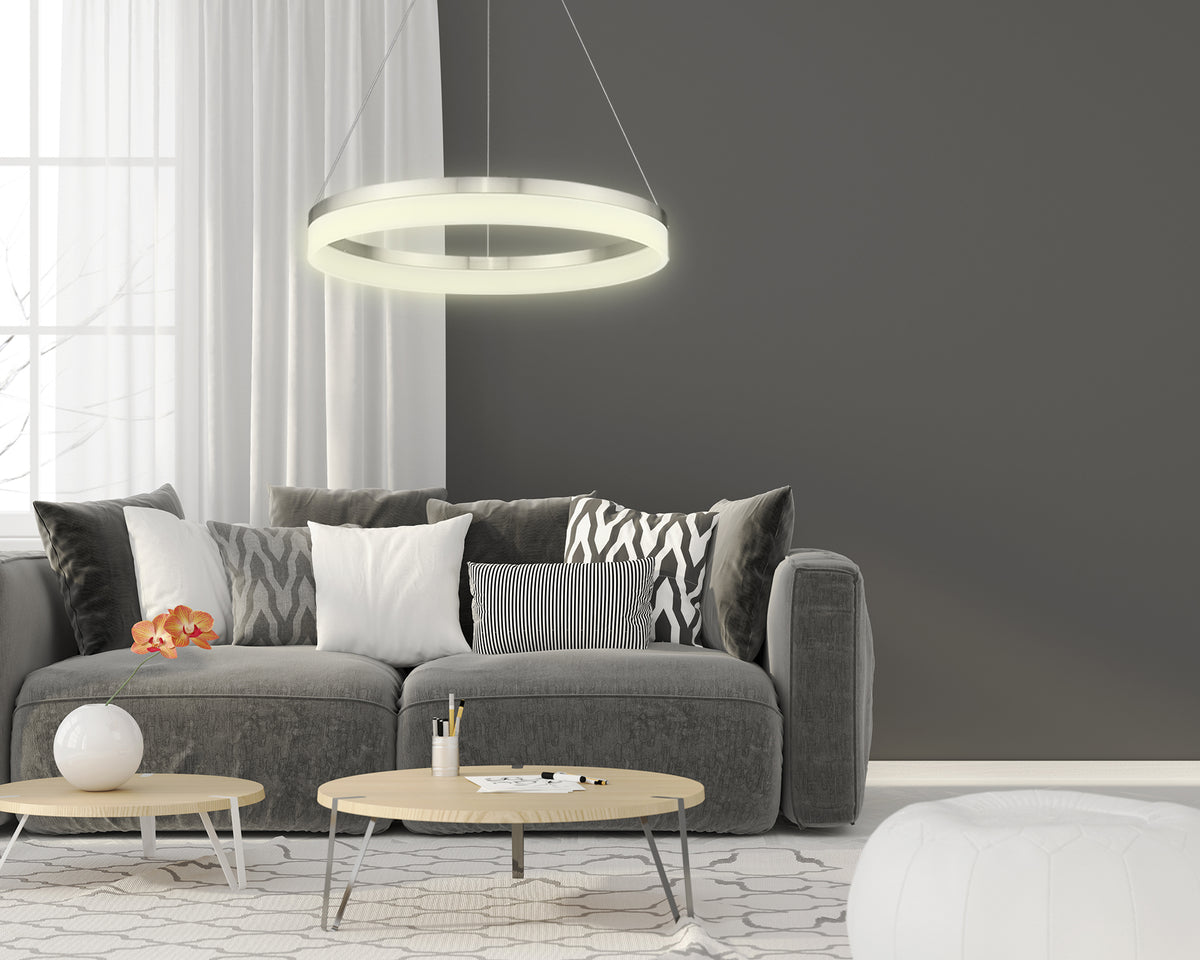 Ring chandelier led pendant light fixture living room - Vivio Lighting 